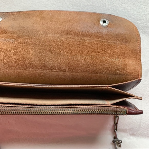 Vintage Leather Long Large Wallet - Picture 4 of 5